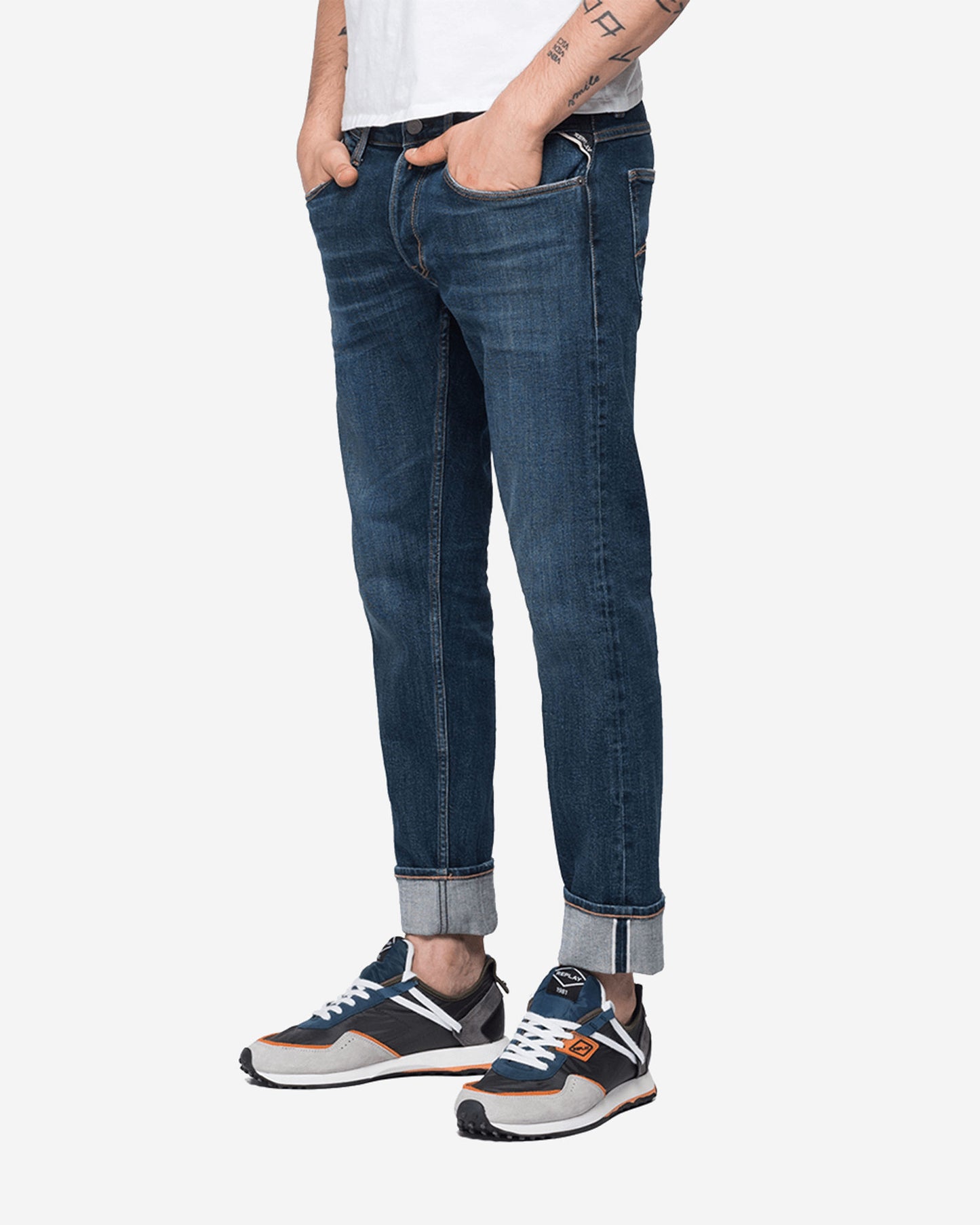 بنطلون جينز روناس سيلفيدج إيكو إيديشن بقصّة سليم