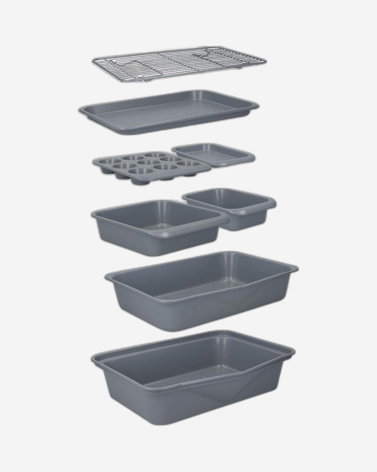 صينية تحميص ماك إس سي رمادية مقاس 41×31 سم