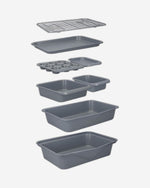 صينية تحميص ماك إس سي رمادية مقاس 41×31 سم