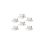 Tognana Pack of 6 Coffee Cups with Saucer, Coffee Cup Set Metropolis Down Town