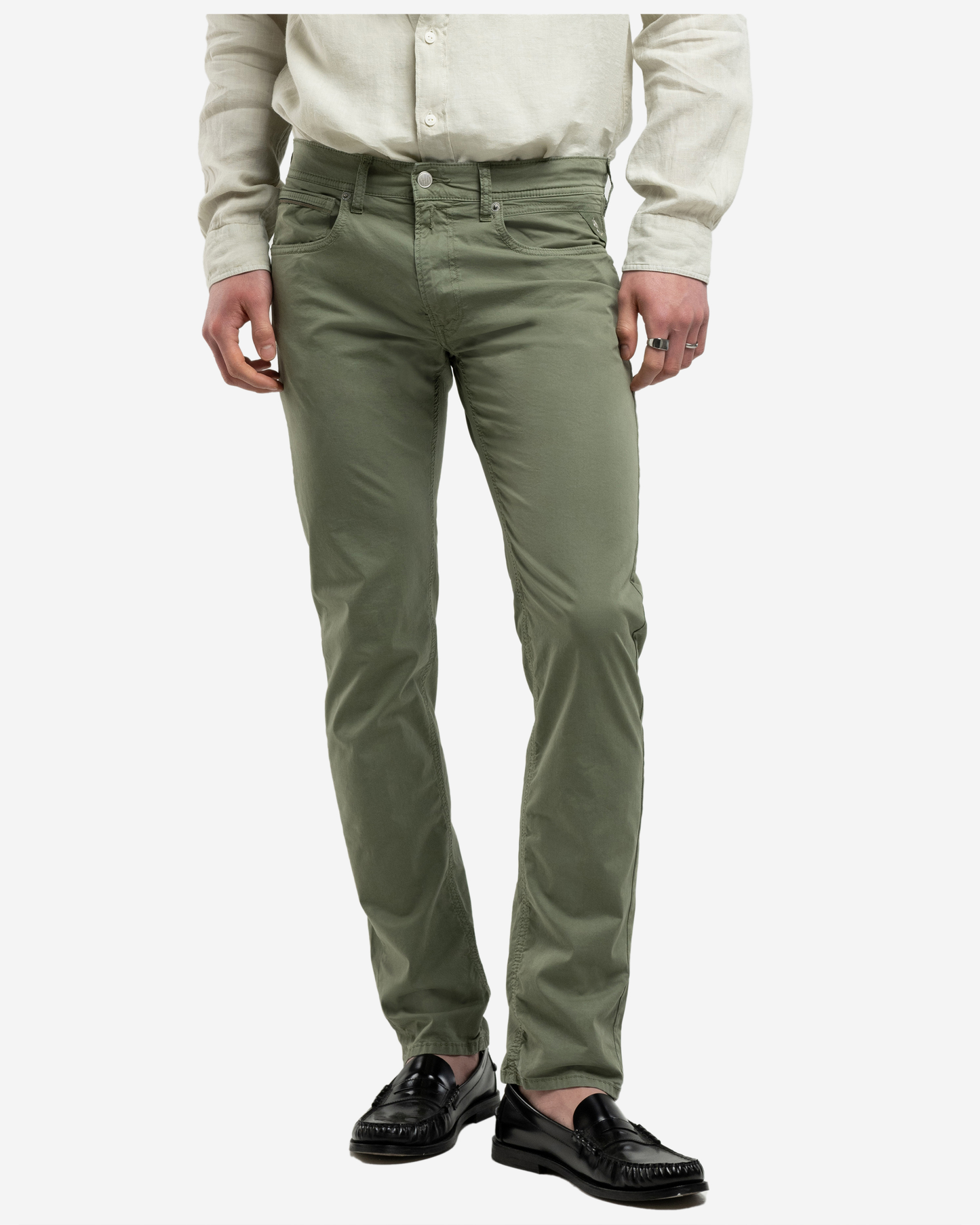 Replay Straight-Fit Twill Trousers