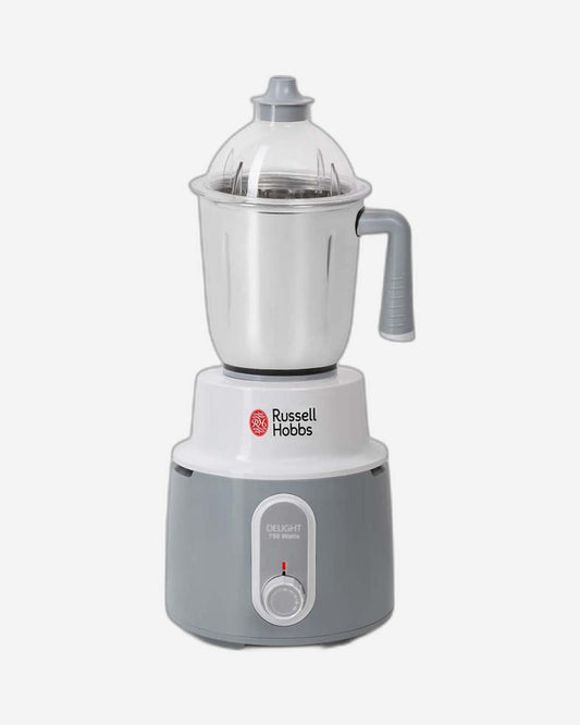 مطحنة وخلاط راسل هوبز 3 في 1، 750 واط، (MG42506) مطحنة متعددة الوظائف من الفولاذ المقاوم للصدأ، 3 سرعات، مثالية للطحن الجاف والرطب الناعم والخلط والعصير، أبيض - ضمان لمدة عام واحد