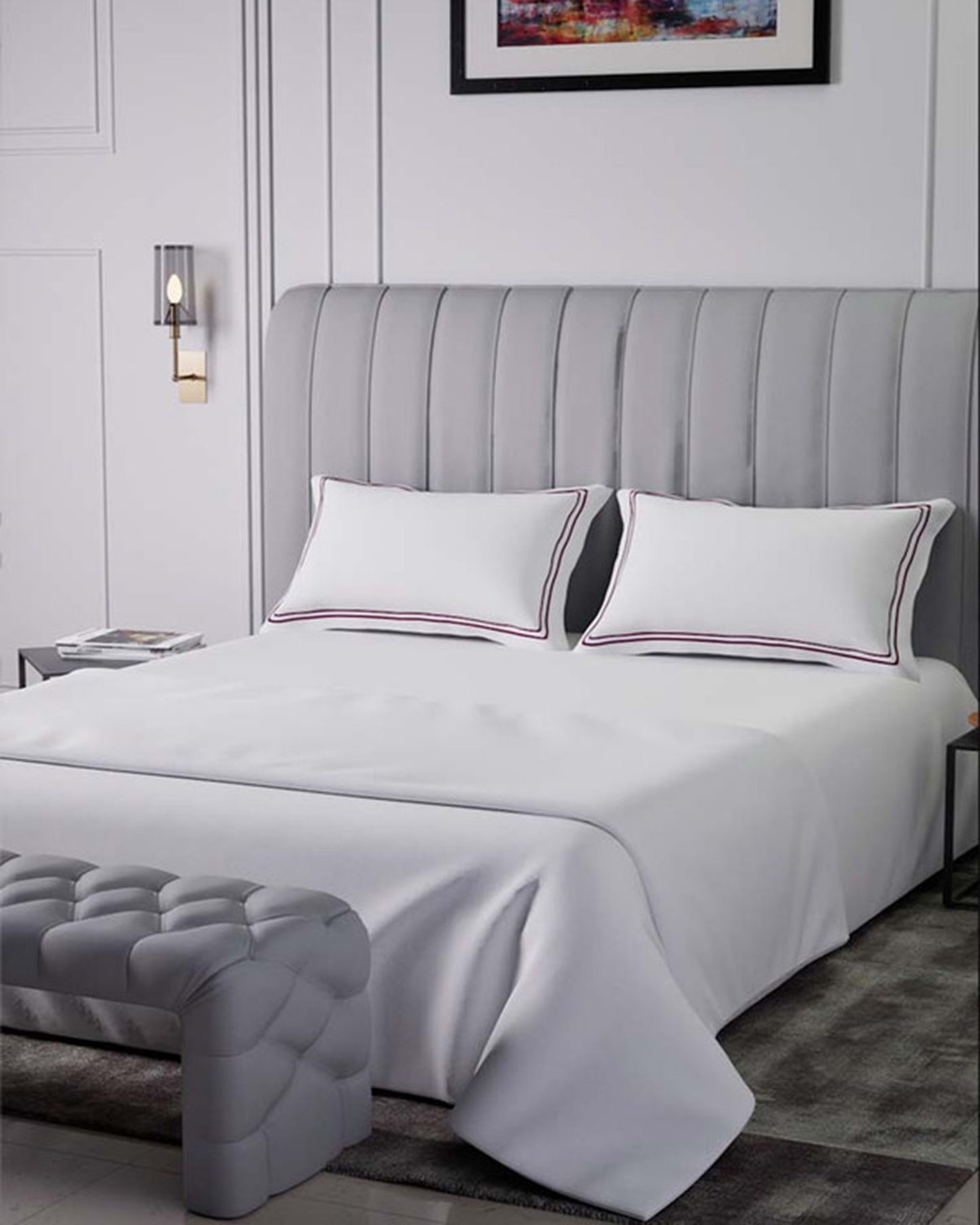 Mulberry Living Cotton King Flat 400TC Sovereign Whites