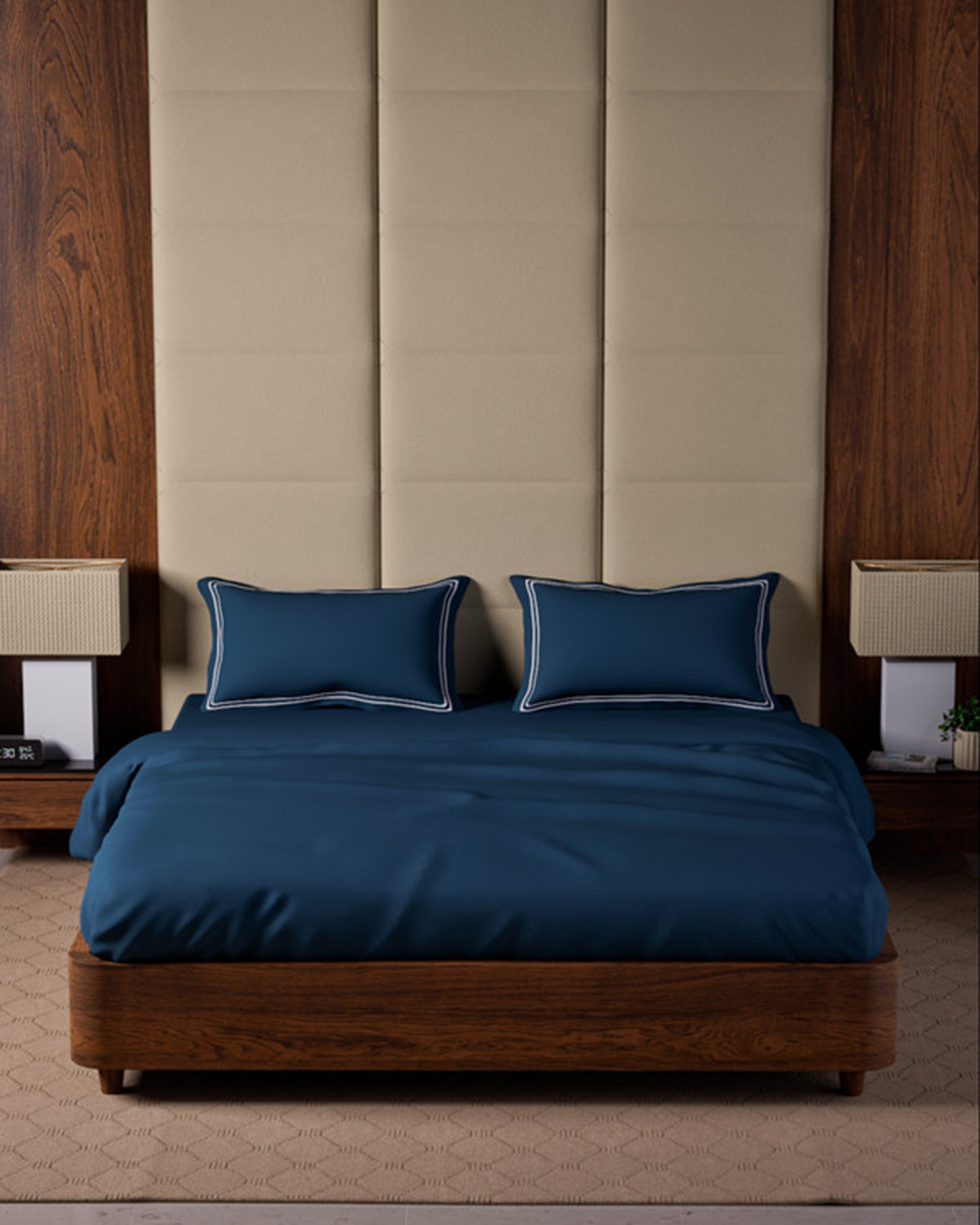 Mulberry Living Cotton King Flat 500TC Opulent Hue Fawn