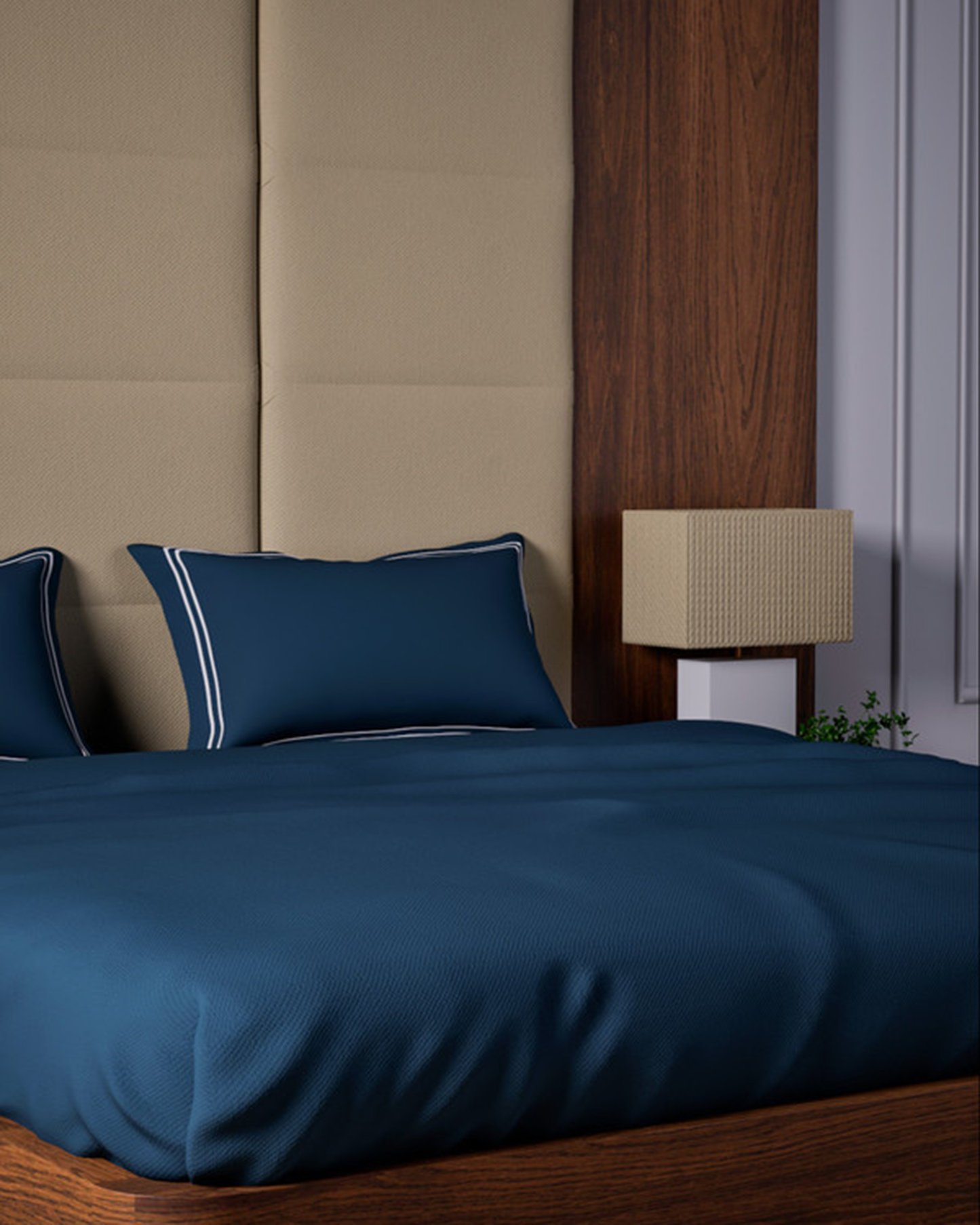 Mulberry Living Cotton King Fitted 500TC Opulent Hue Fawn
