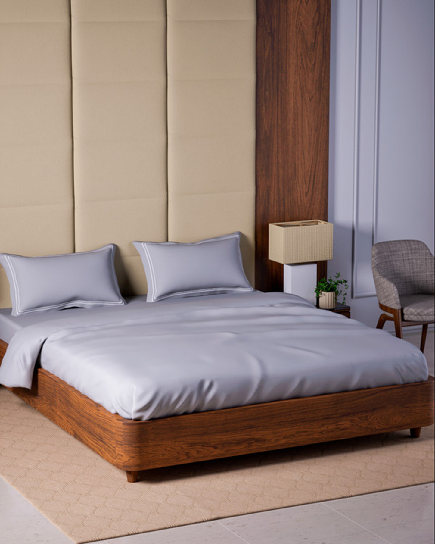 Mulberry Living Cotton King Fitted 500TC Opulent Hue Fawn