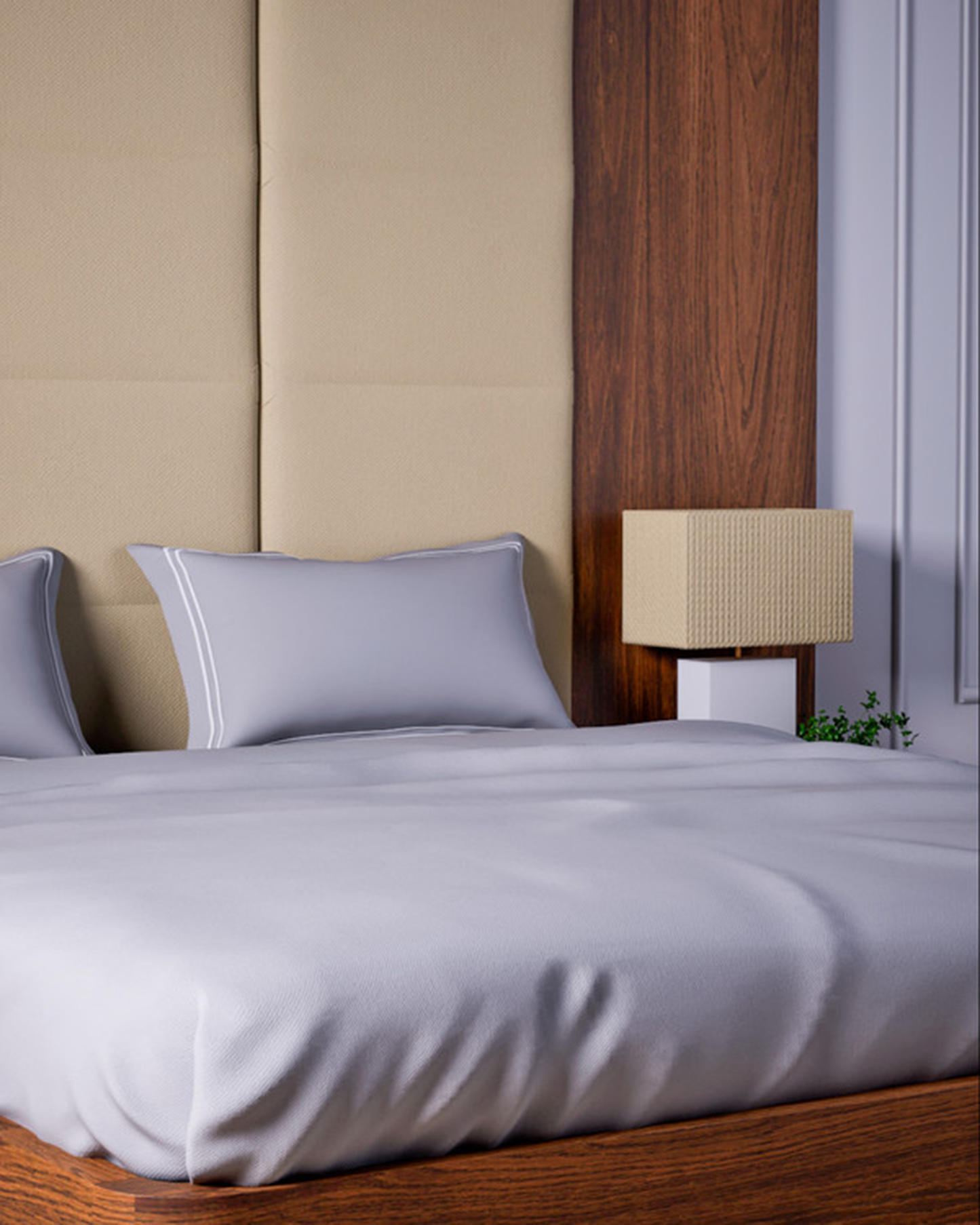 Mulberry Living Cotton King Fitted 500TC Opulent Hue Fawn