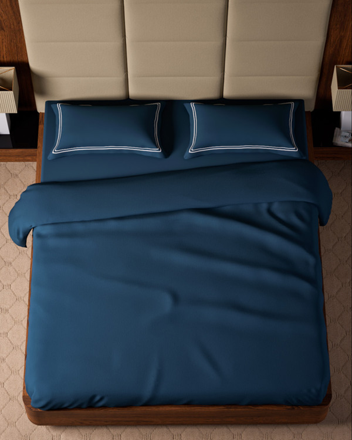 Mulberry Living Cotton King Fitted 500TC Opulent Hue Fawn