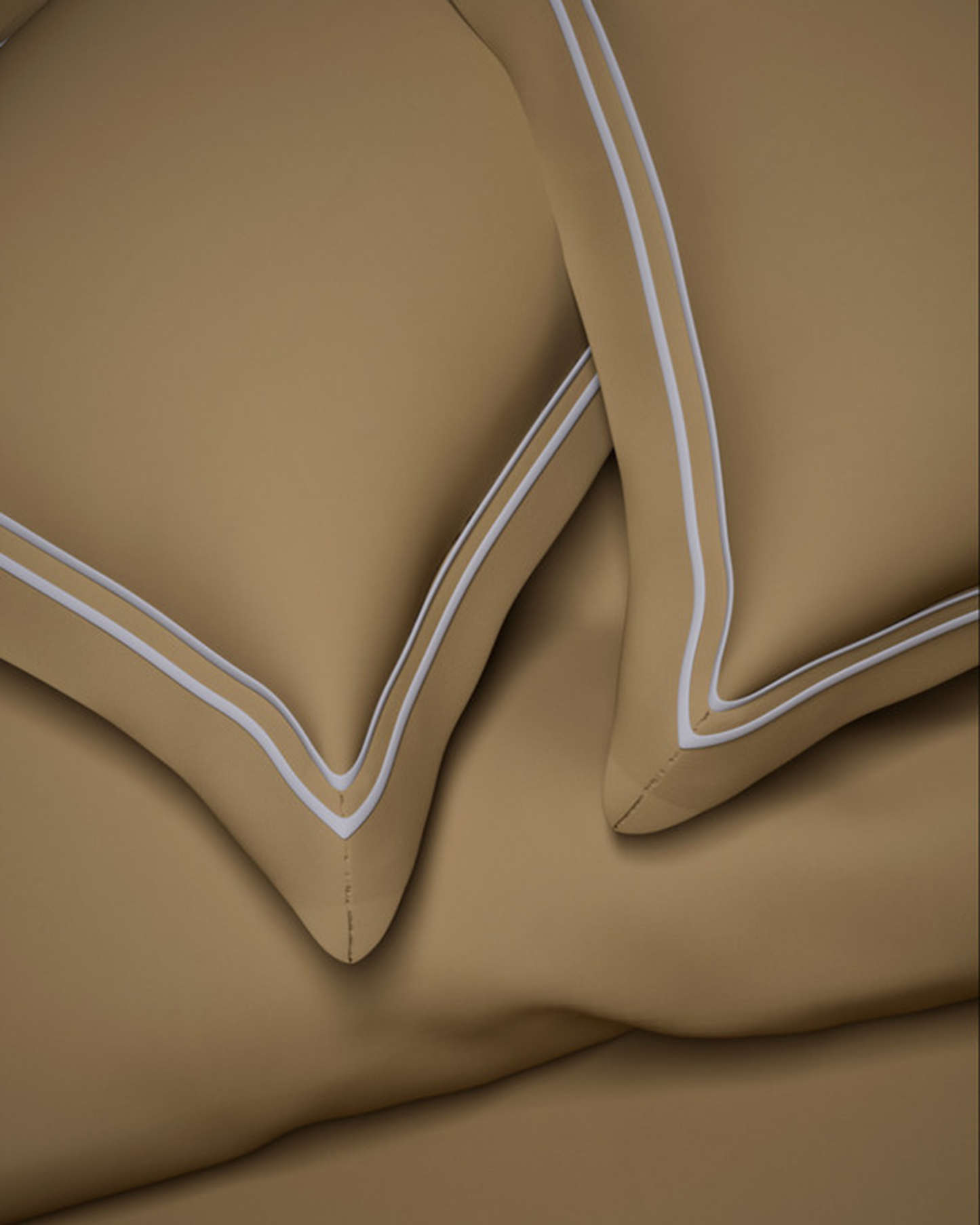 Mulberry Living Cotton King Fitted 500TC Opulent Hue Fawn