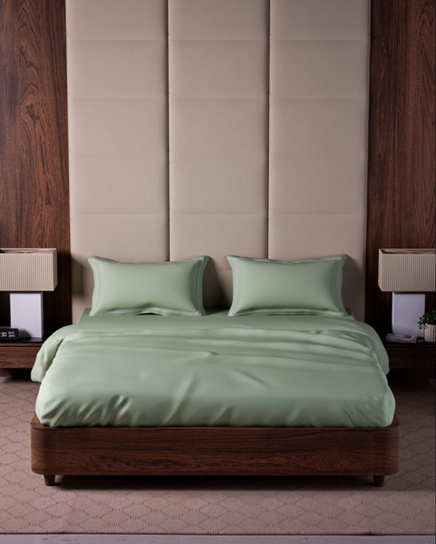 Mulberry Living Cotton King Fitted 500TC Opulent Hue Fawn