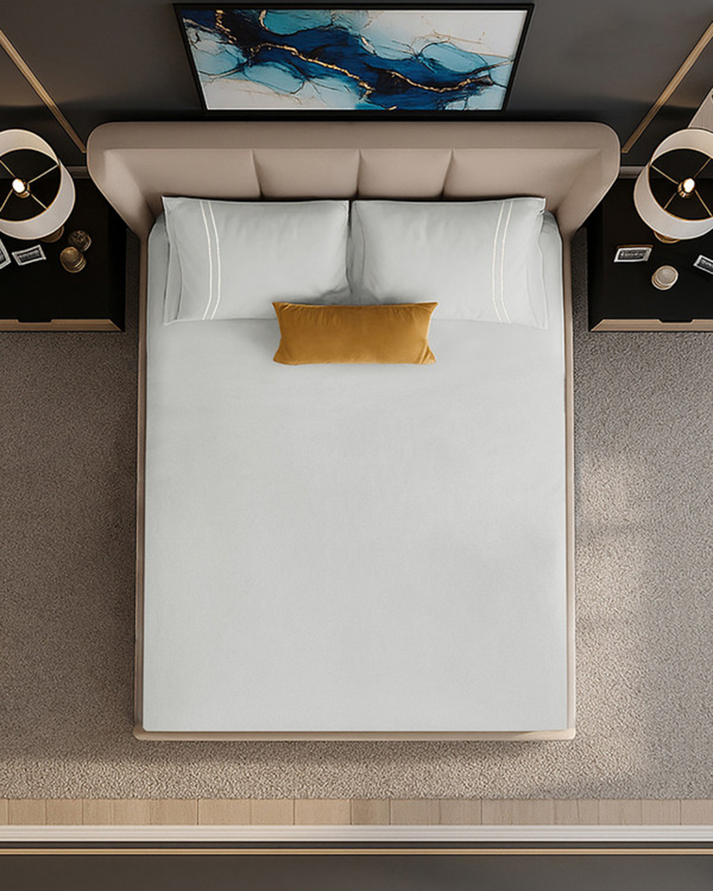 Mulberry Living Cotton Queen Fitted 250TC Serenity Solids White
