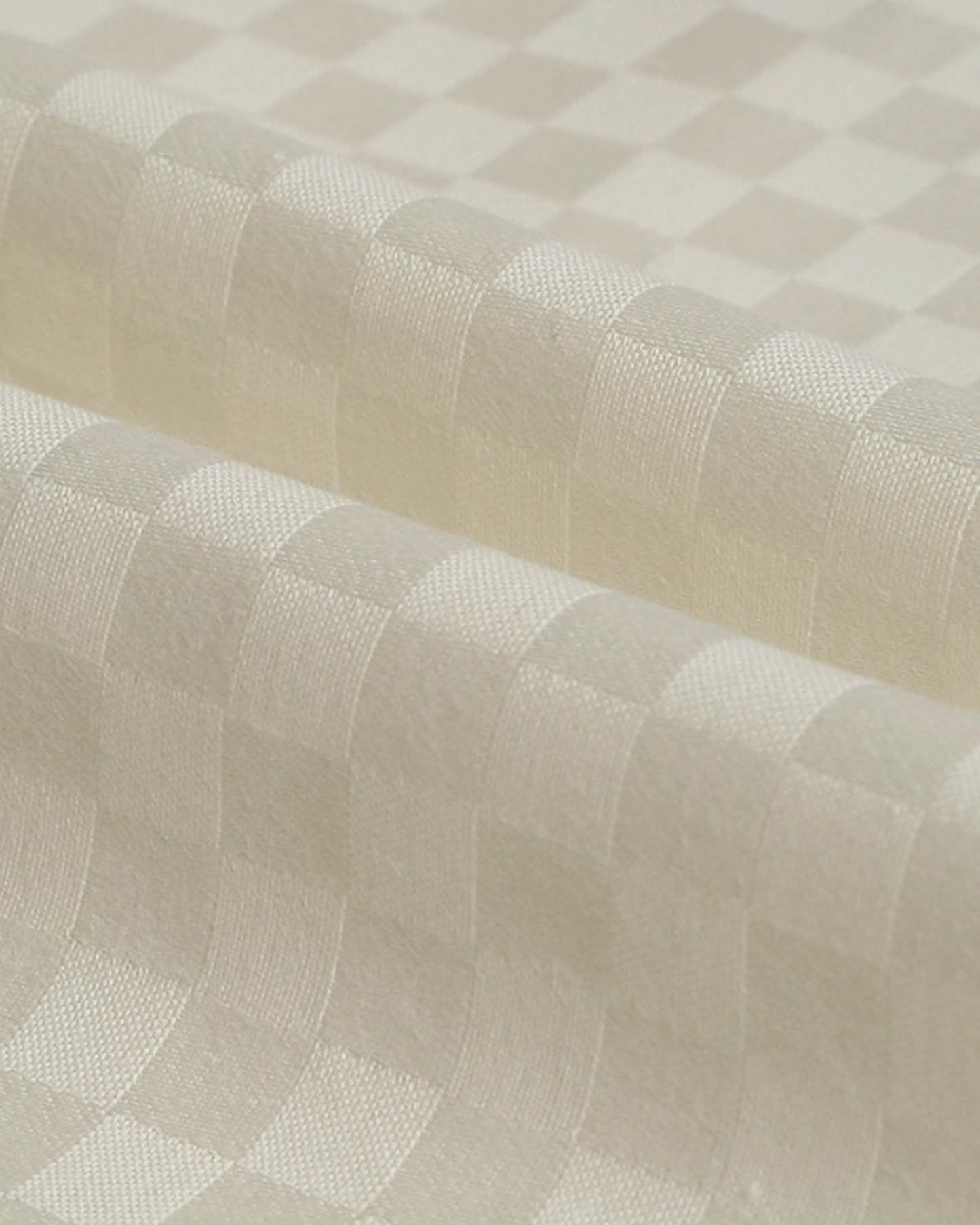 Mulberry Living Cotton King Duvet 300TC Urban Grid White