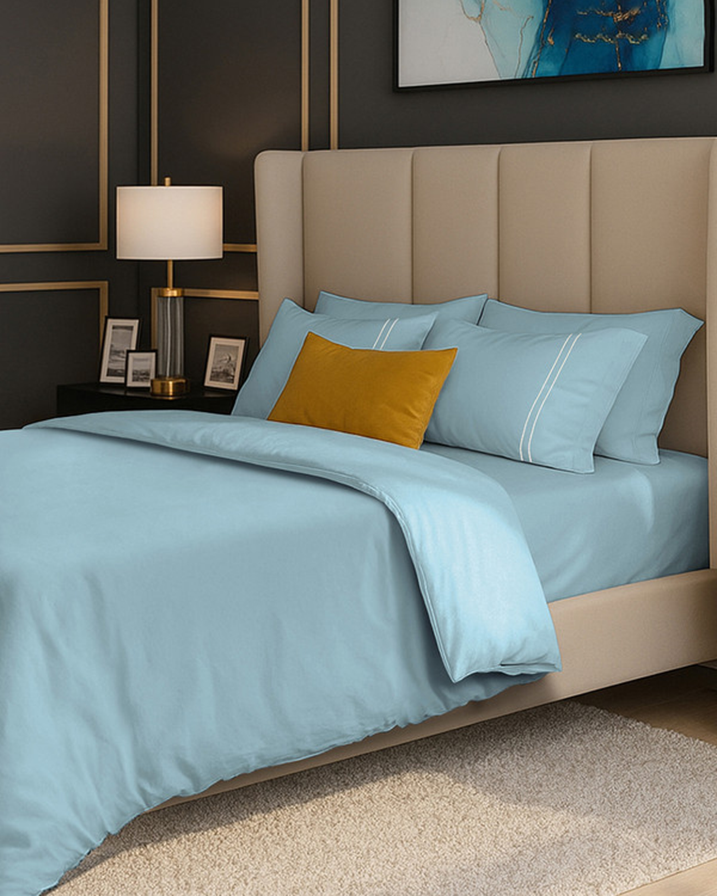 Mulberry Living Cotton King Duvet 250TC Serenity Solids White