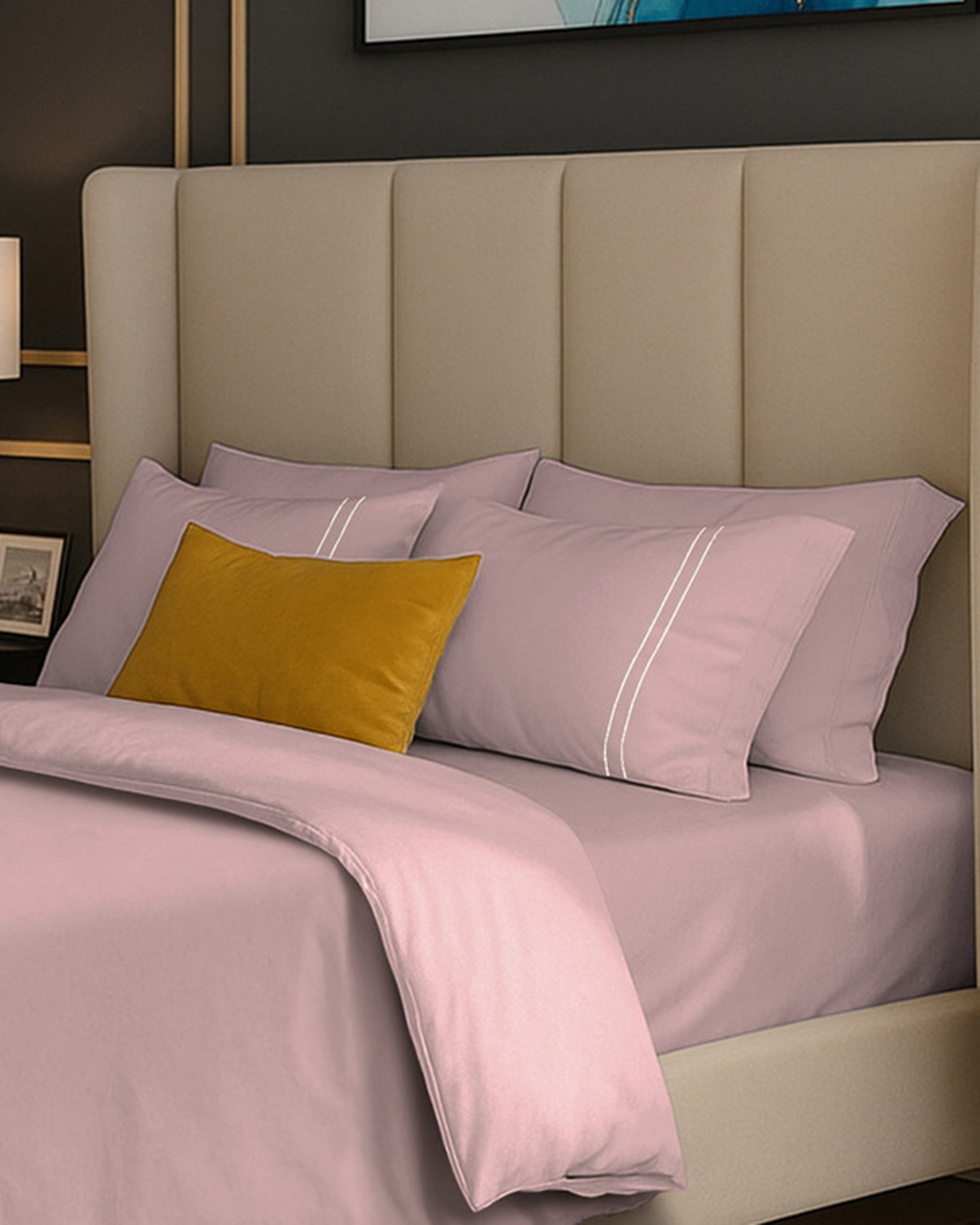 Mulberry Living Cotton King Duvet 250TC Serenity Solids White