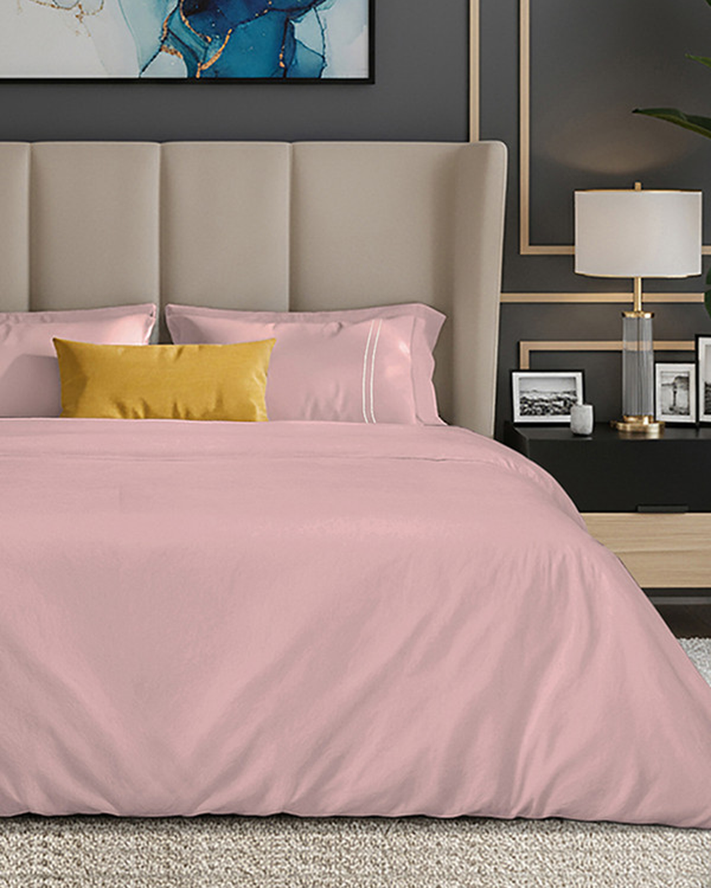 Mulberry Living Cotton King Duvet 250TC Serenity Solids White