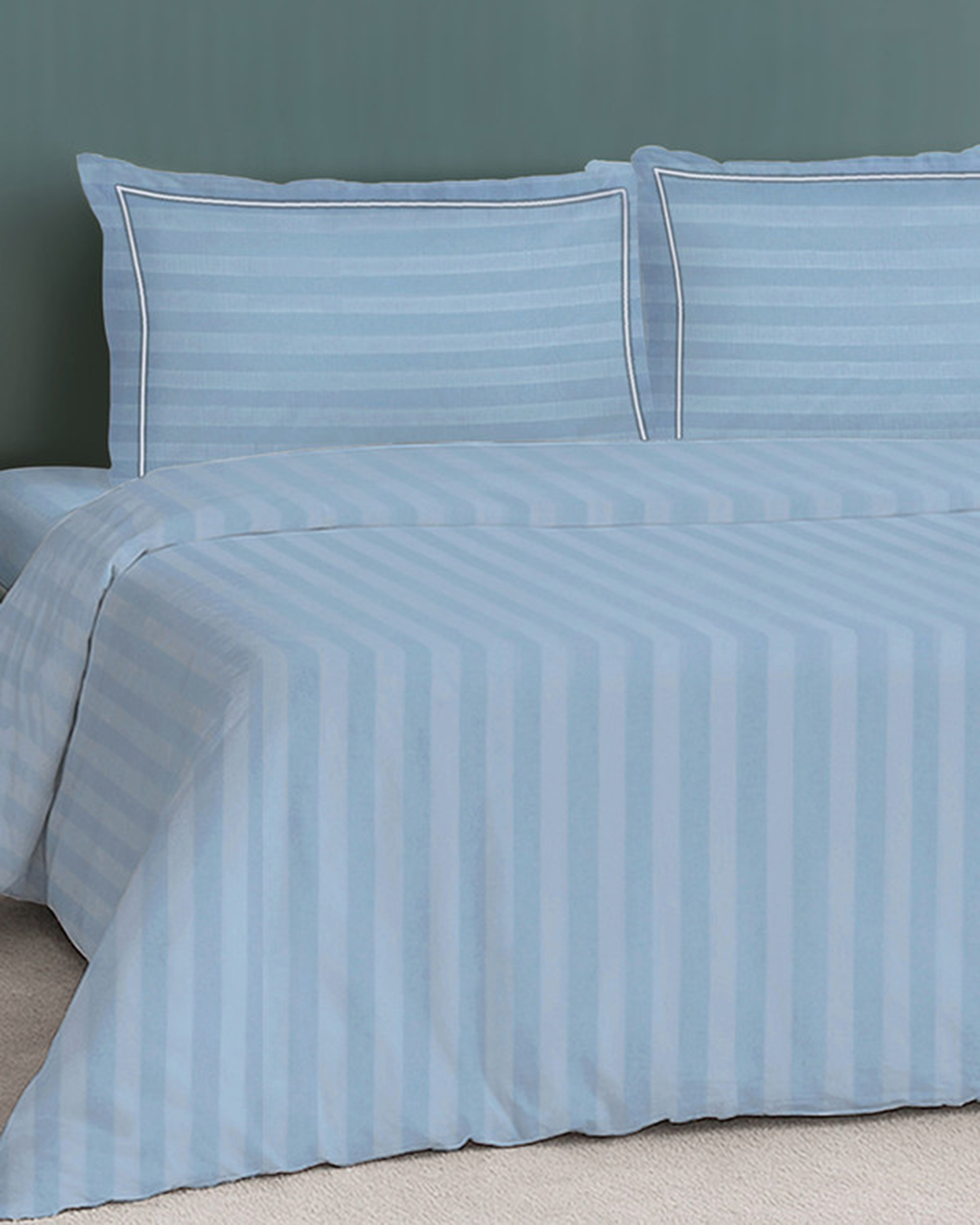 Mulberry Living Cotton Cal King 4Pc Elysian Stripes Beige