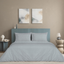Mulberry Living Cotton Cal King 4Pc Urban Grid Silver Grey
