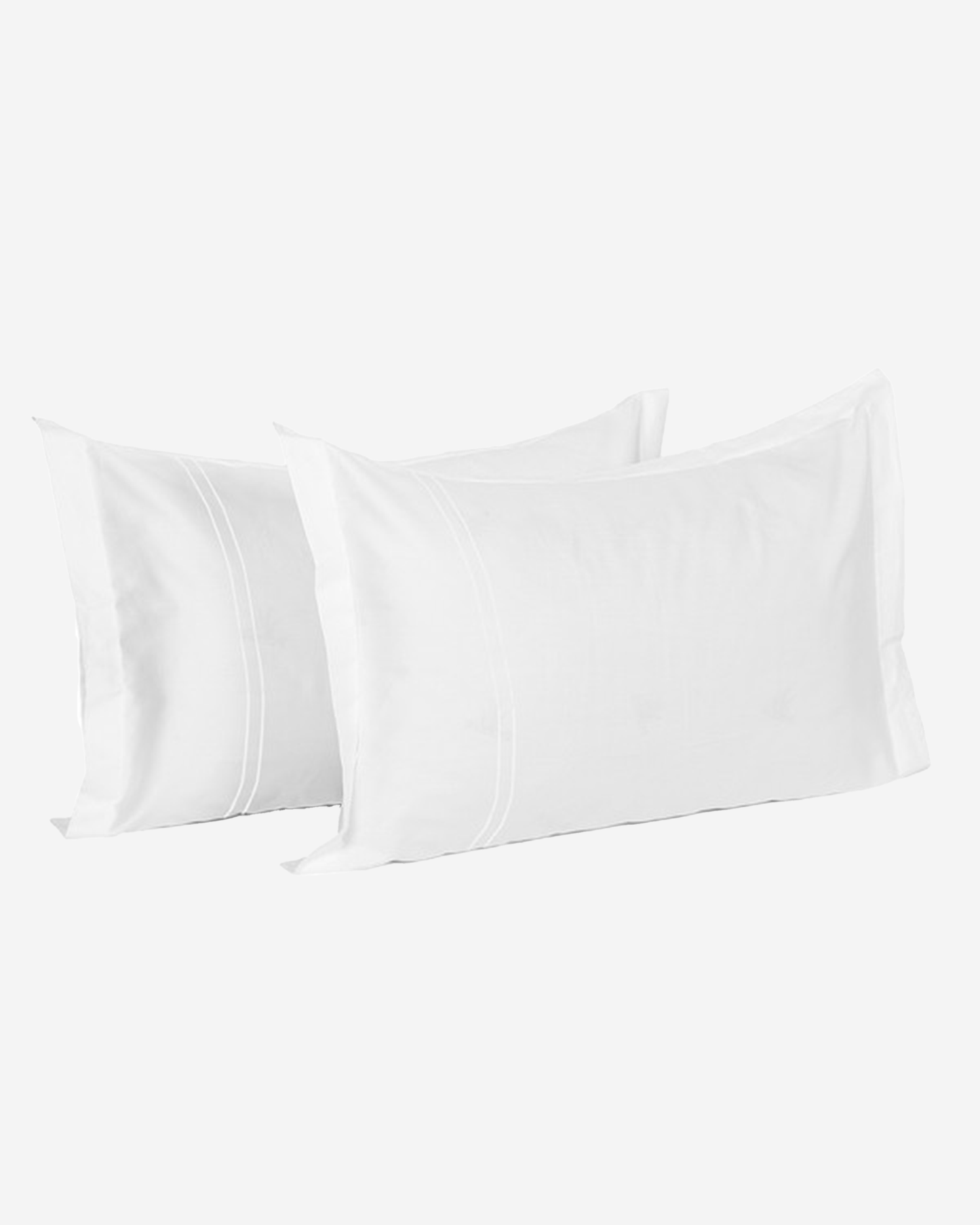 Cotton Pillow Covers Set 2Pc 250TC Serenity Solids White