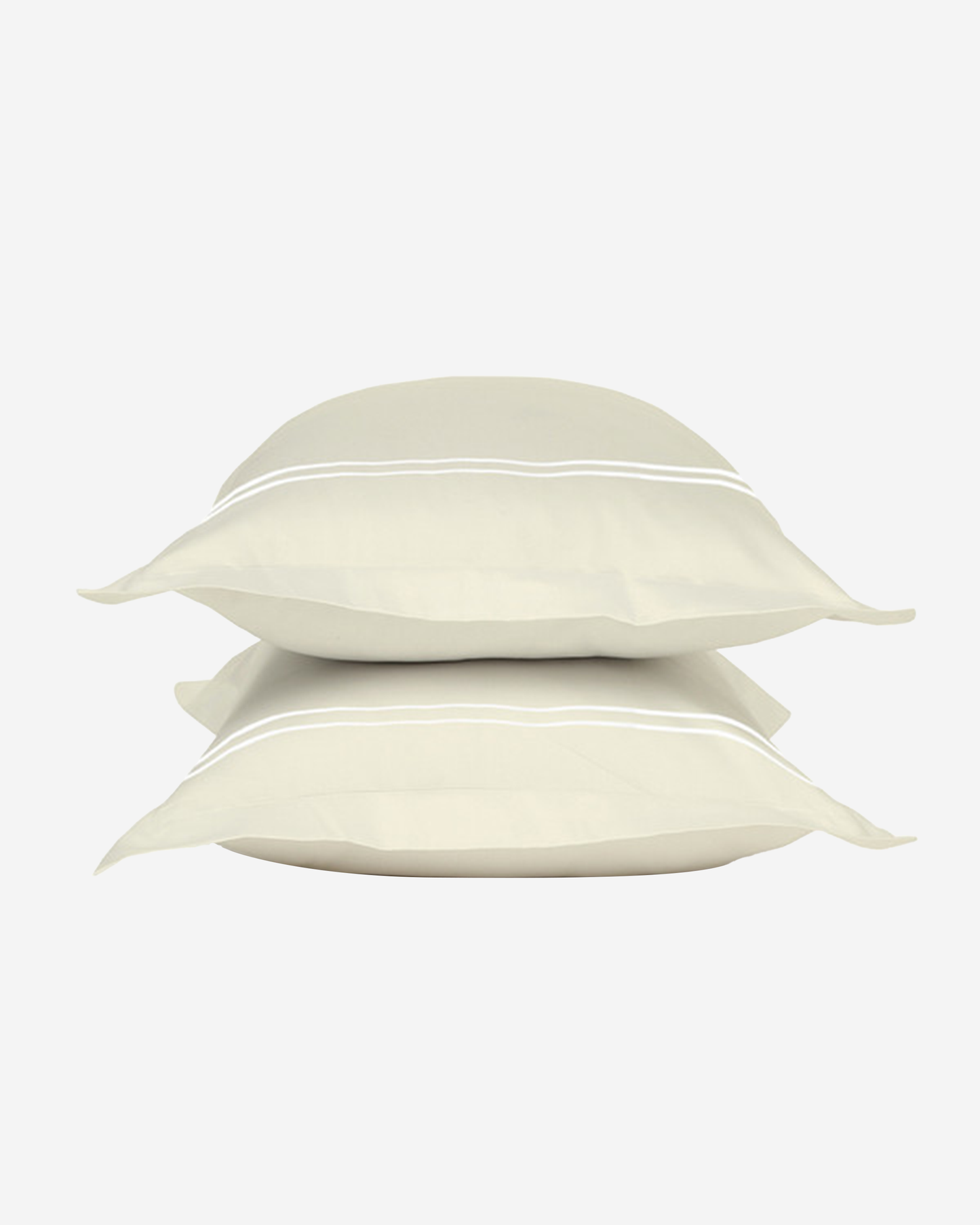 Mulberry Living Cotton Pillow Covers Set 2Pc 250TC Serenity Solids White