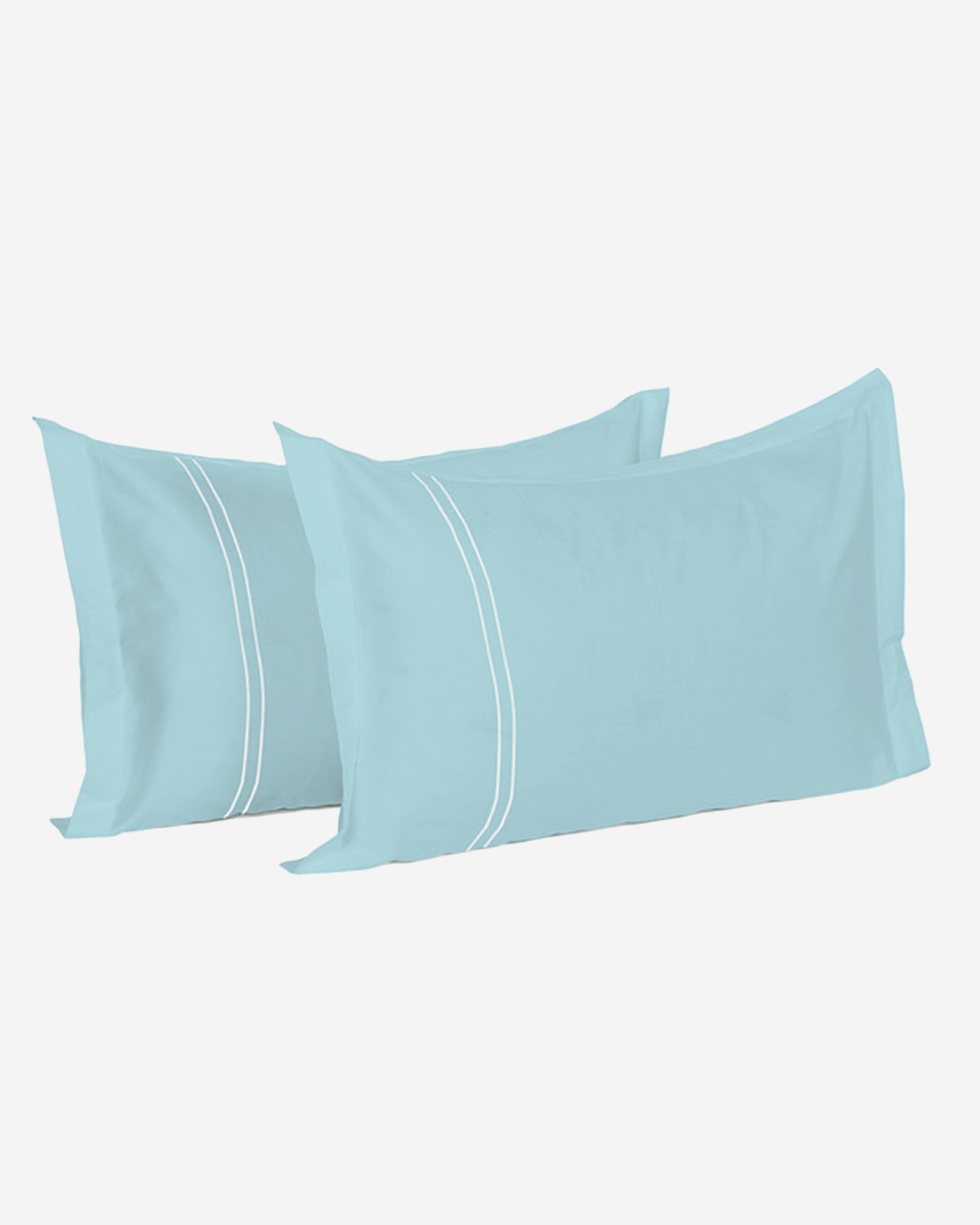 Mulberry Living Cotton Pillow Covers Set 2Pc 250TC Serenity Solids White