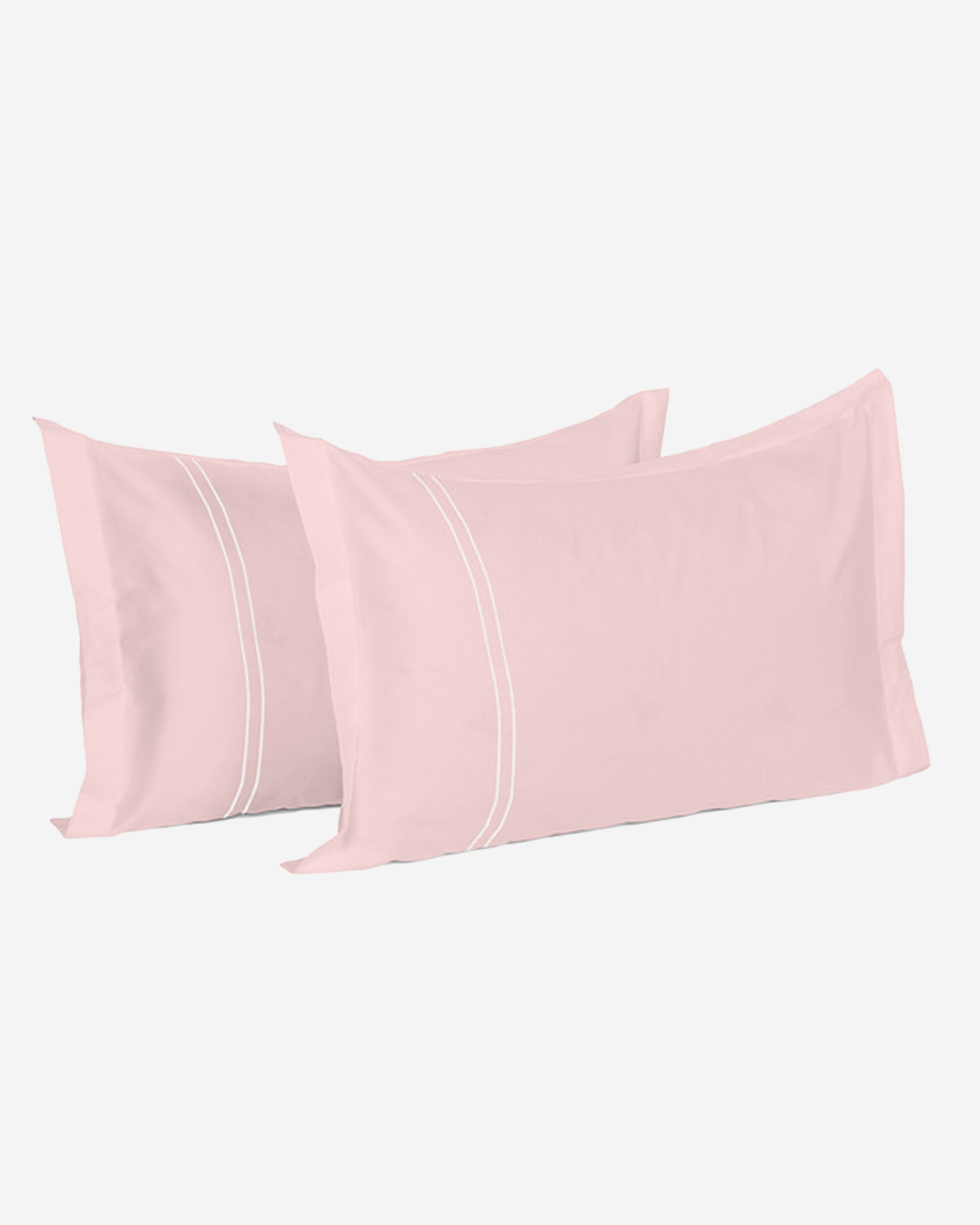 Mulberry Living Cotton Pillow Covers Set 2Pc 250TC Serenity Solids White