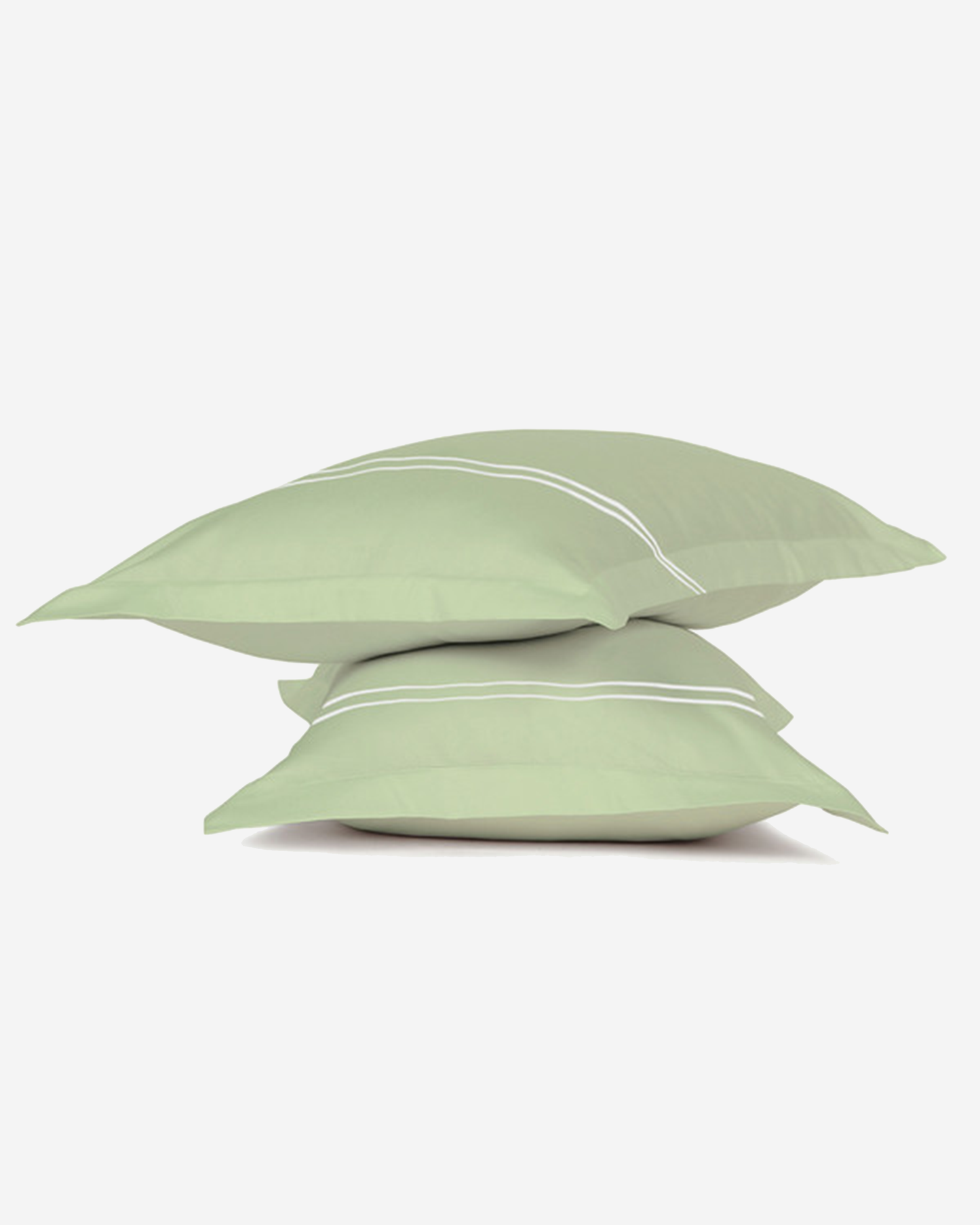 Mulberry Living Cotton Pillow Covers Set 2Pc 250TC Serenity Solids White