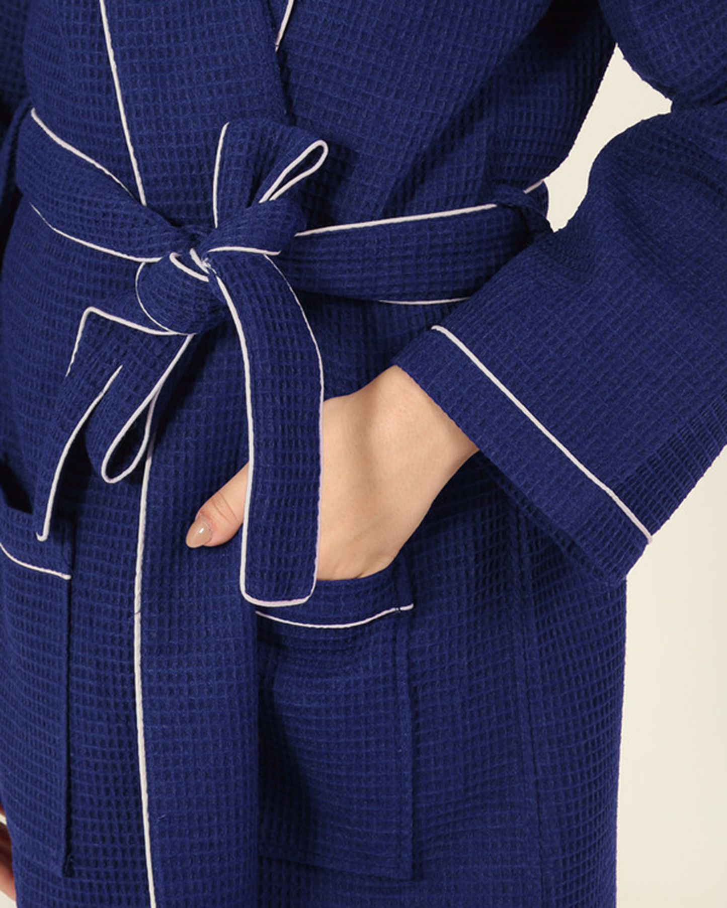 Mulberry Living Cotton Bathrobe Waffle Unisex Green