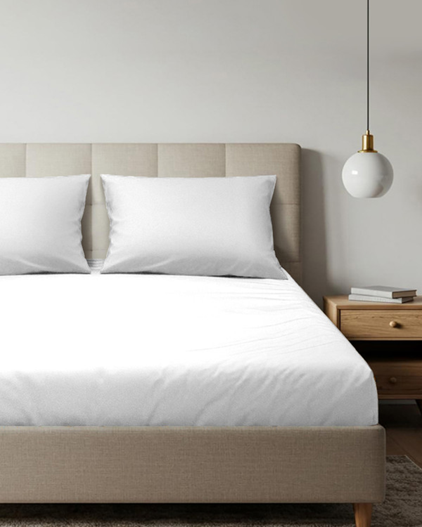 Mulberry Living Cotton King Flat 1000TC Pure Essence White