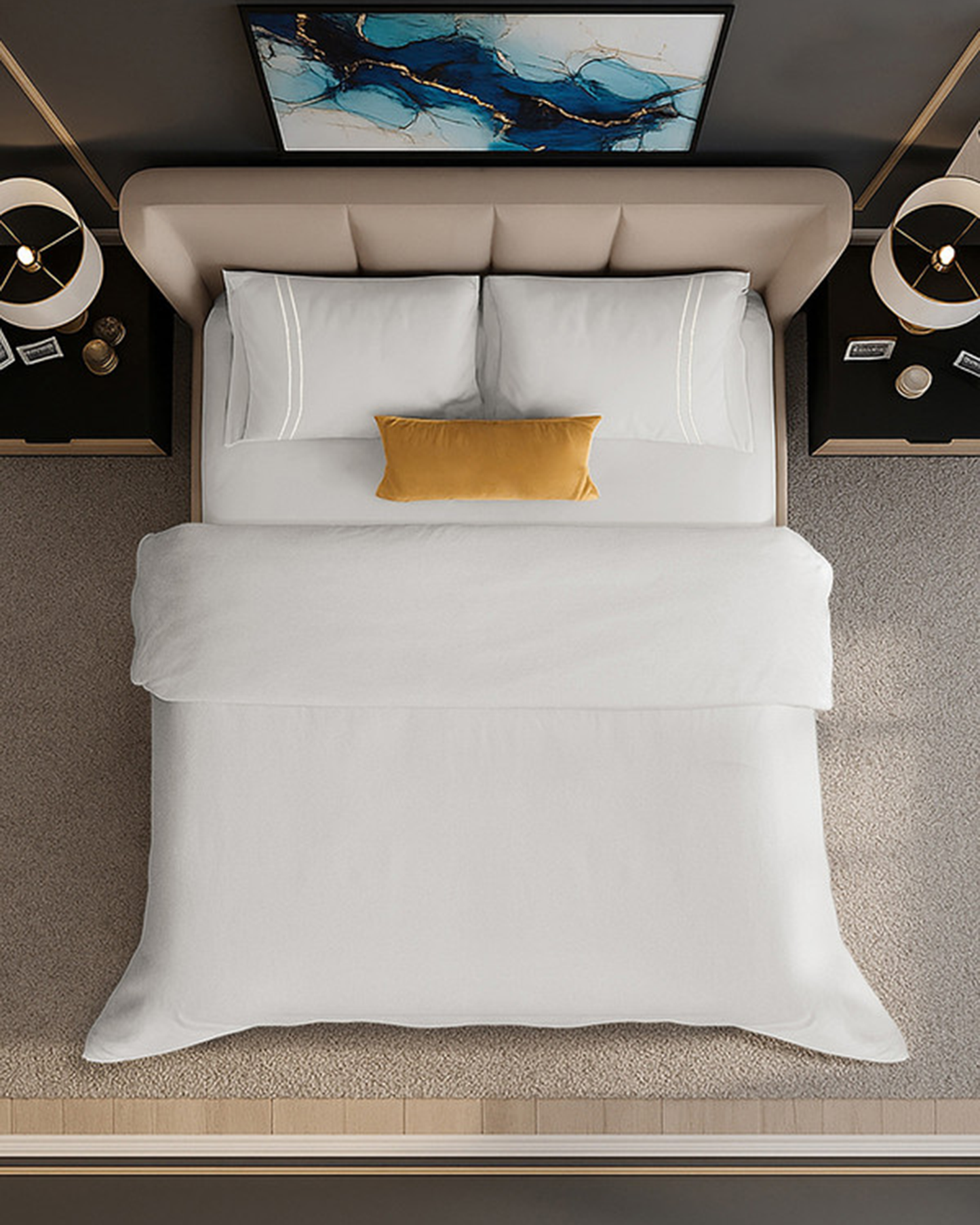 Mulberry Living Cotton King Duvet 250TC Serenity Solids White
