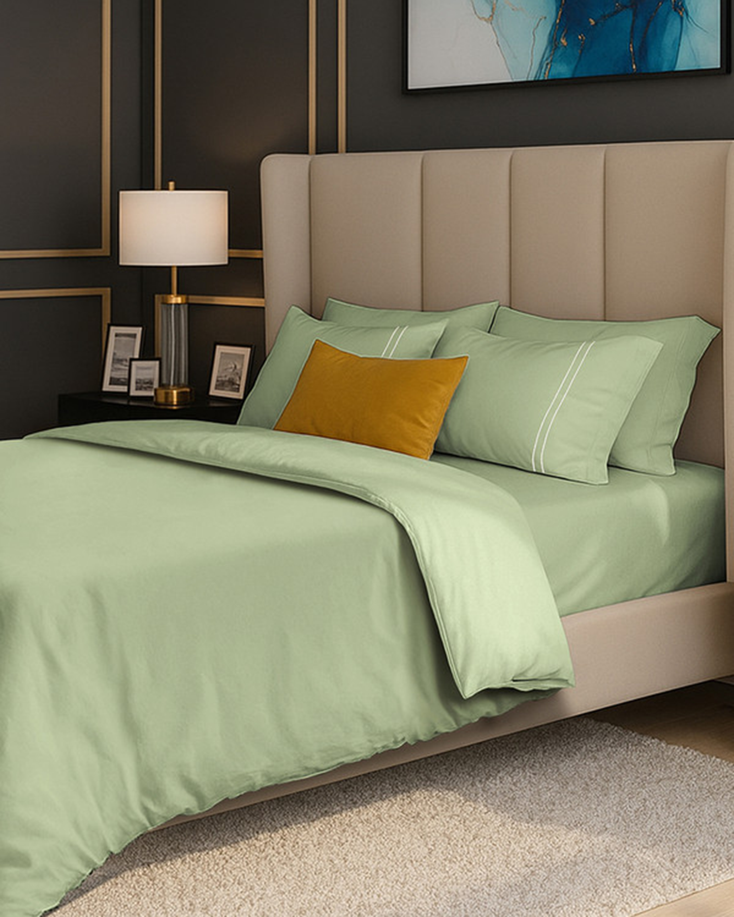 Mulberry Living Cotton King Duvet 250TC Serenity Solids White