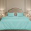 Mulberry Living Cotton King 4Pc Micro Checks Stratosphere Blue