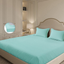 Mulberry Living Cotton King Fitted 3Pc Micro Checks Stratosphere Blue