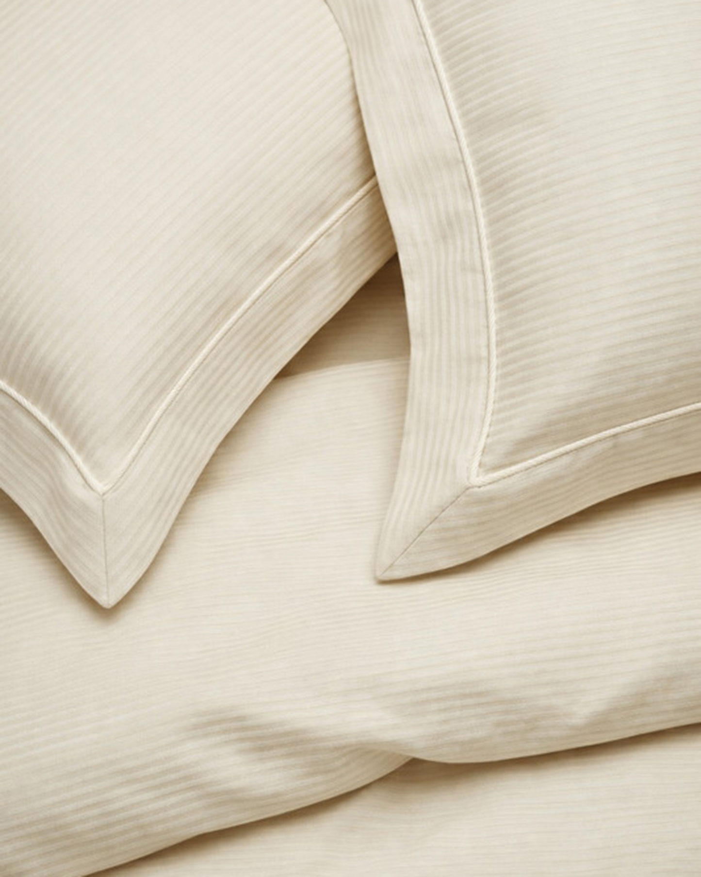 Mulberry Living Cotton King Fitted 3Pc Linear Luxe White