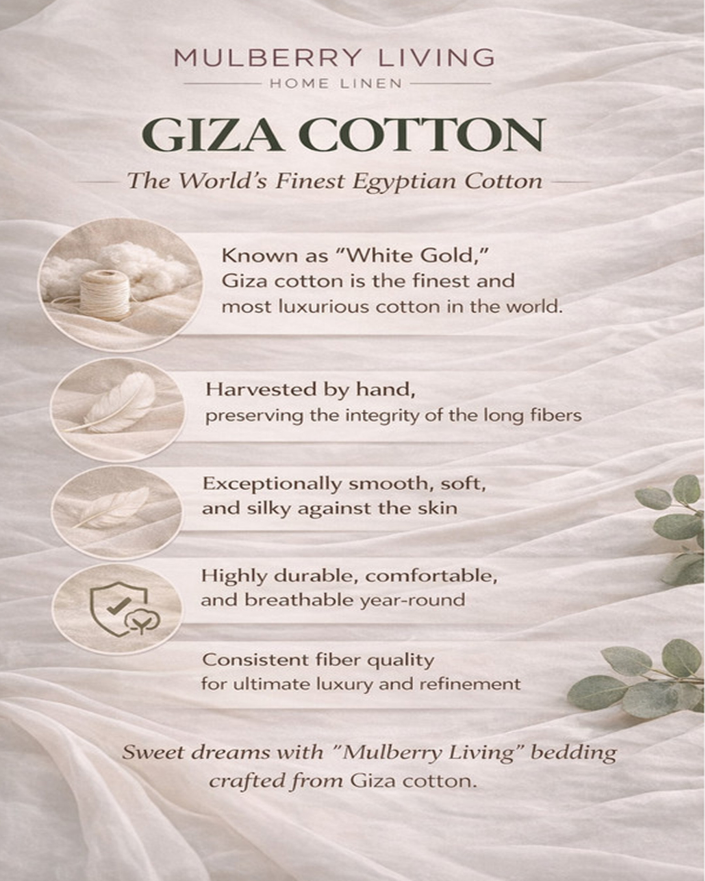 Mulberry Living Cotton King Flat 3Pc Giza Silver Grey