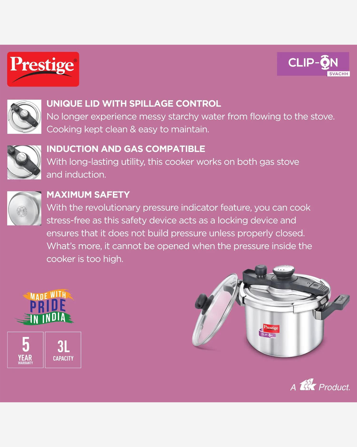 Prestige Pressure Cooker 16L