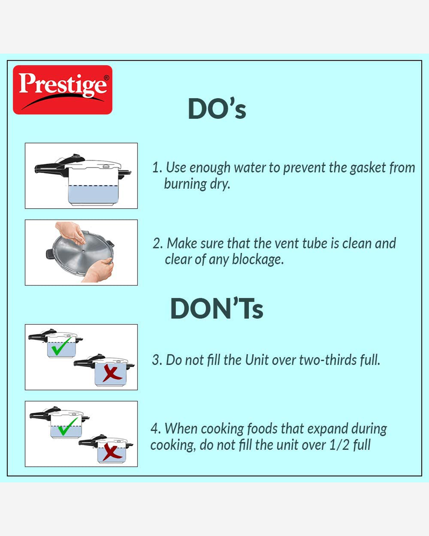 Prestige Svachh Pressure Cooker 3L Hard Anodised