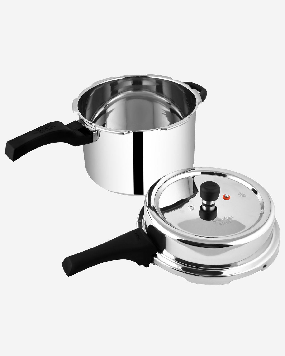 Prestige Svachh Pressure Cooker 3L Stainless Steel Deluxe Alpha Mini Handi