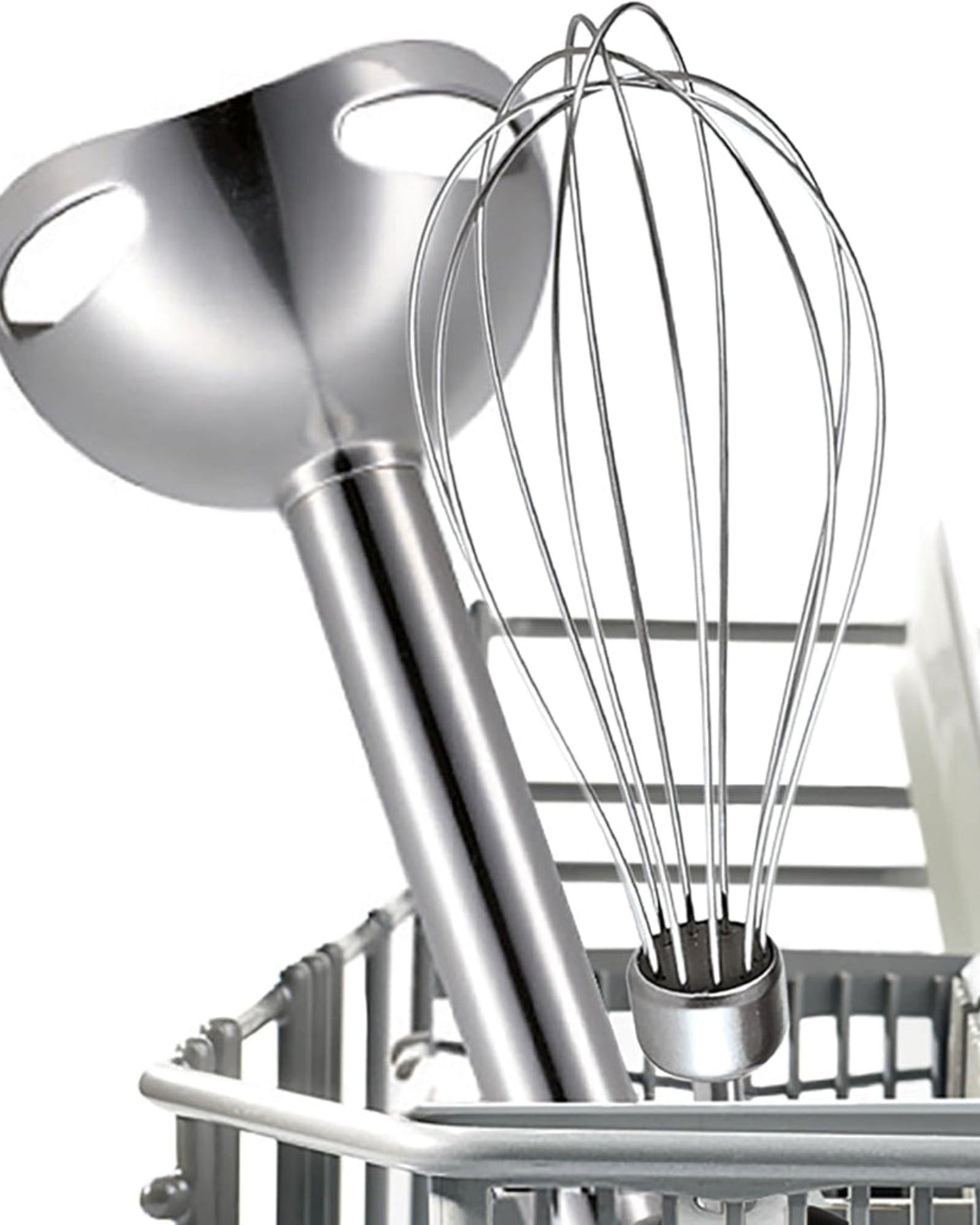 خلاط يدوي بوش بقوة 800 واط، مزود بـ 12 سرعة، شفرة كواترو توربو، ومفرمة وخفاقة - MS6CA4150G أبيض