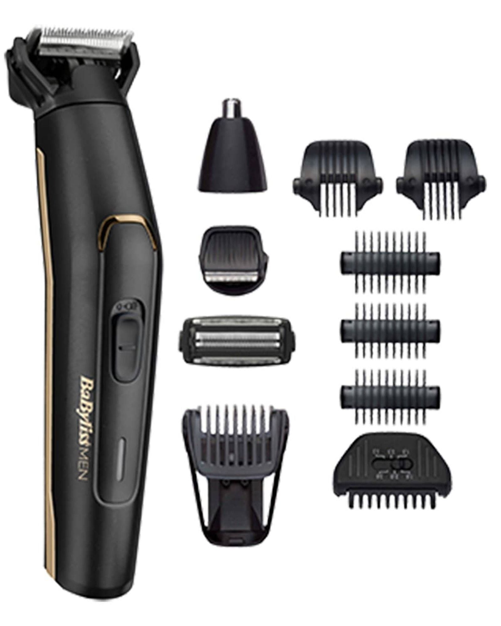 مجموعة ماكينة تشذيب الشعر متعددة الاستخدامات ١١ في ١ من بيبي ليس، مصنوعة من الكربون والتيتانيوم المقاوم للماء