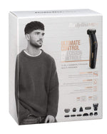 مجموعة ماكينة تشذيب الشعر متعددة الاستخدامات ١١ في ١ من بيبي ليس، مصنوعة من الكربون والتيتانيوم المقاوم للماء