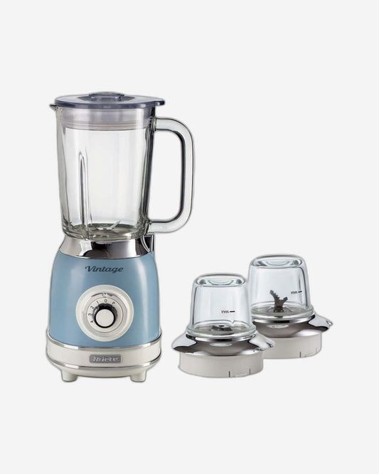 خلاط زجاجي عتيق من أرييتي + مطحنتين