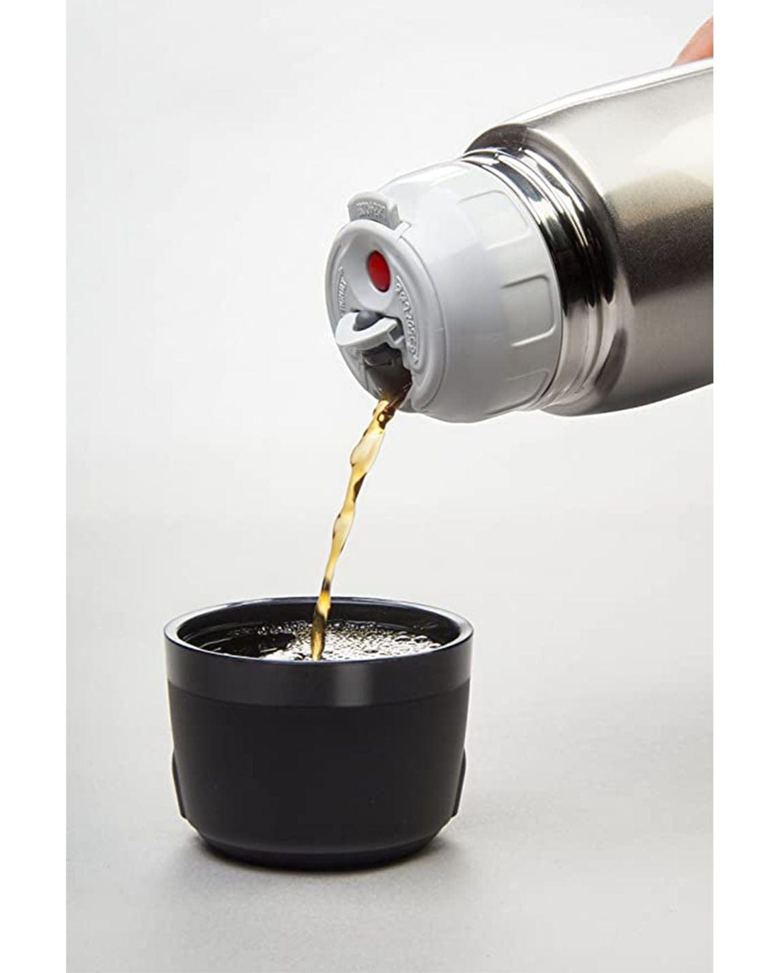 كوب زجاجي من الفولاذ المقاوم للصدأ من زوجيروشي باللون الفضي