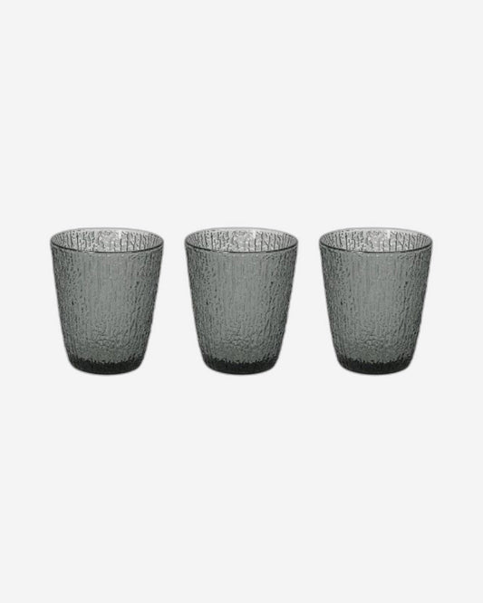 توجنانا دافور - طقم 3 أكواب - زجاج جريجيو