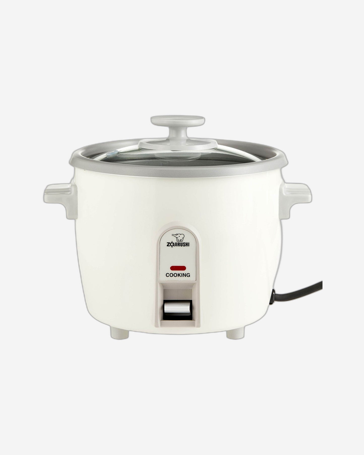 طباخ أرز إلكتروني/سخان 0.6 لتر، أبيض