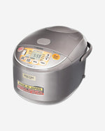 جهاز طهي الأرز الإلكتروني من زوجيروشي، سعة 1.8 لتر، لون بني من الفولاذ المقاوم للصدأ