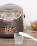 جهاز طهي الأرز الإلكتروني من زوجيروشي، سعة 1.8 لتر، لون بني من الفولاذ المقاوم للصدأ