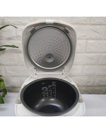 جهاز طهي الأرز الإلكتروني من زوجيروشي، سعة 1.0 لتر - أبيض فاخر