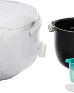 جهاز طهي الأرز الإلكتروني من زوجيروشي، سعة 1.8 لتر، لون أبيض فاخر