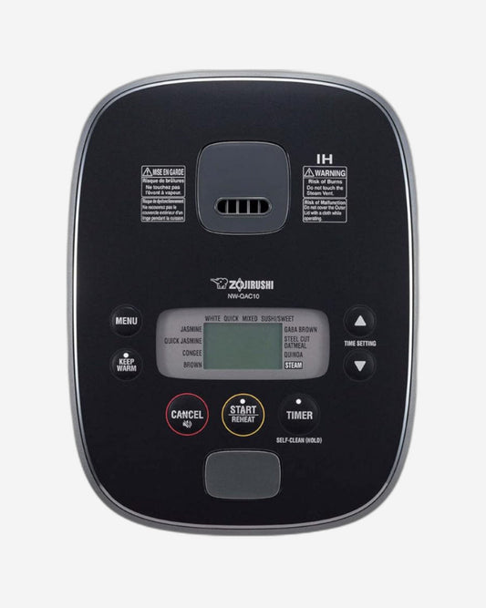 طباخ أرز إلكتروني/سخان سعة 1.0 لتر، أسود