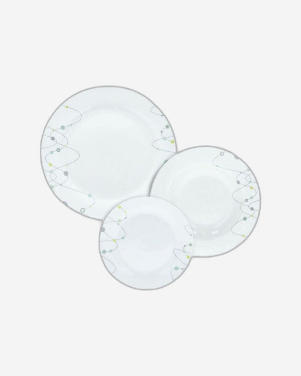 طقم أدوات مائدة توغنانا أوليمبيا إيفلين، 18 قطعة - بورسلين